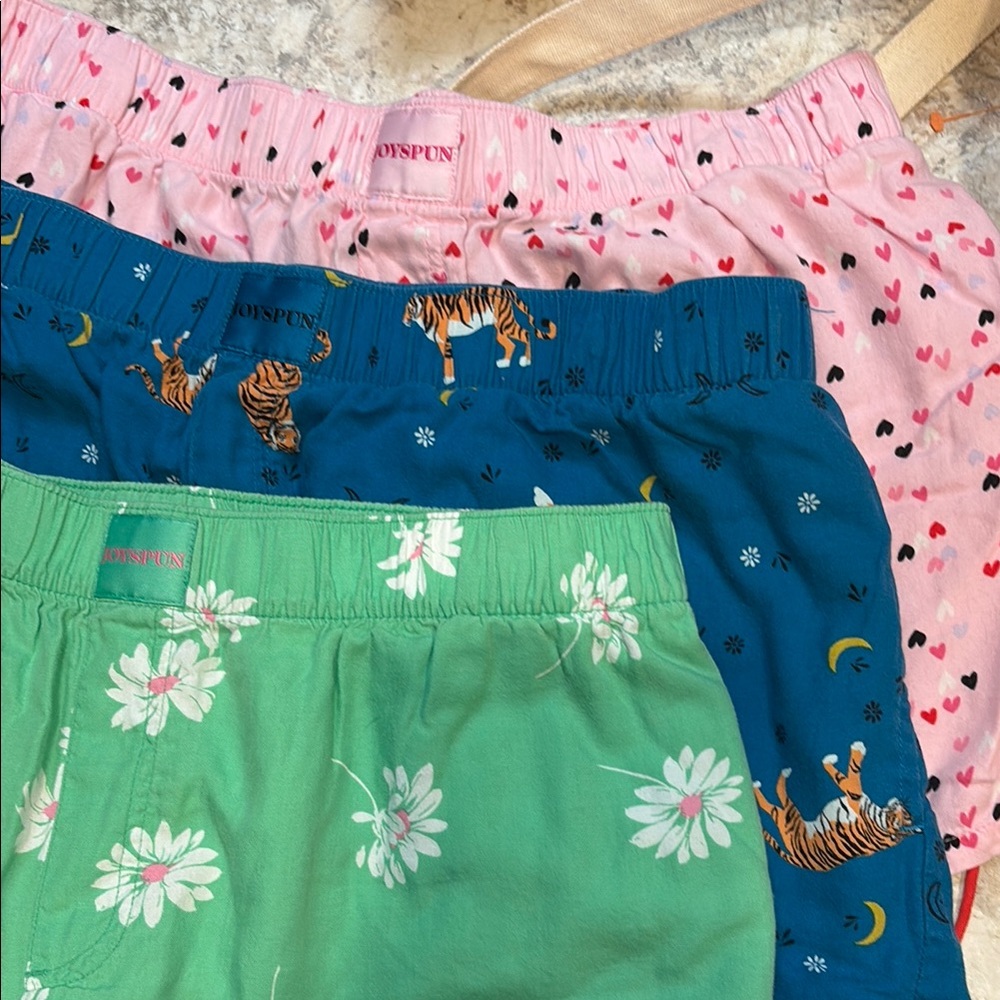 Pink and Blue Pajama Set with Playful Patterns